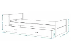 Seng Aurora 176 (Hvid)