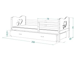 Seng Aurora 164 (Hvid)