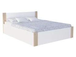 Seng Aurora 155 (Hvid + Fyrretræ)