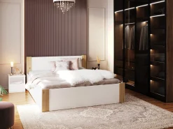 Seng Aurora 155 (Hvid + Fyrretræ)