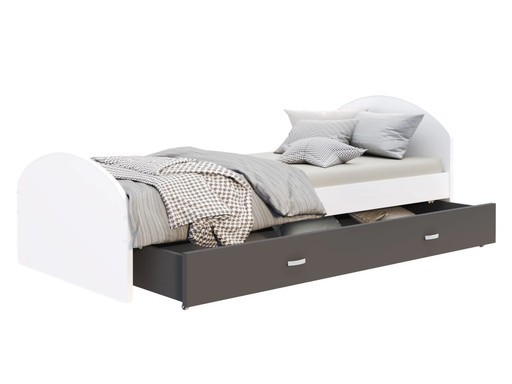 Seng Aurora 177 (Hvid + Grå)