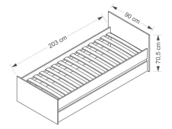 Seng Cirdora 107 (Hvid)