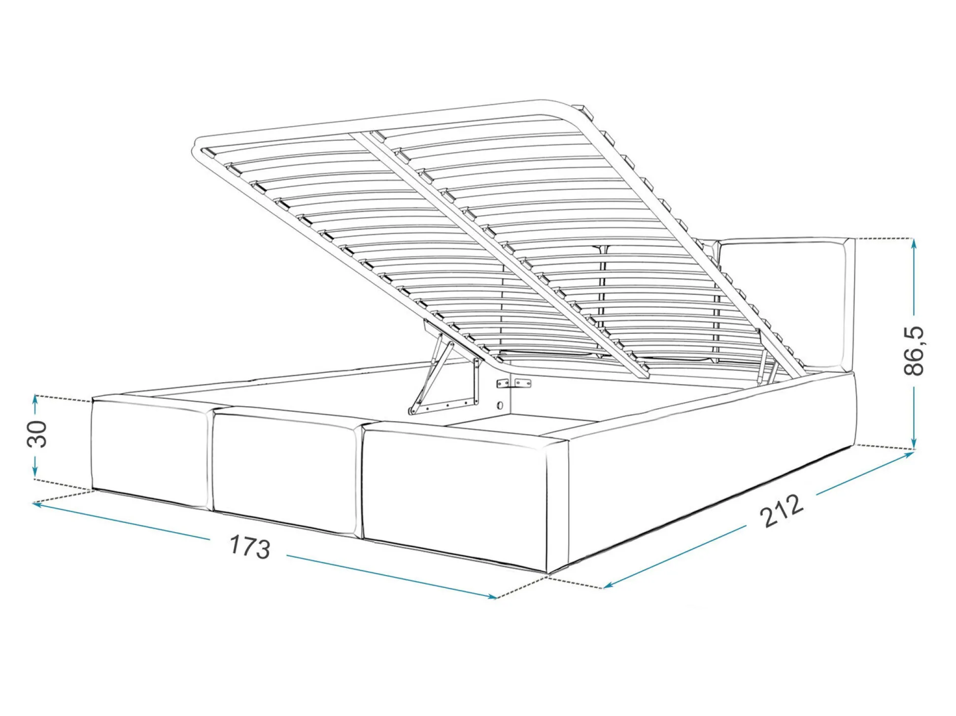 Seng Fairfield 109 (Fløde)