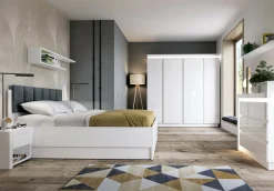 Seng Feldeli 117 (Hvid + Glansfuld hvid)