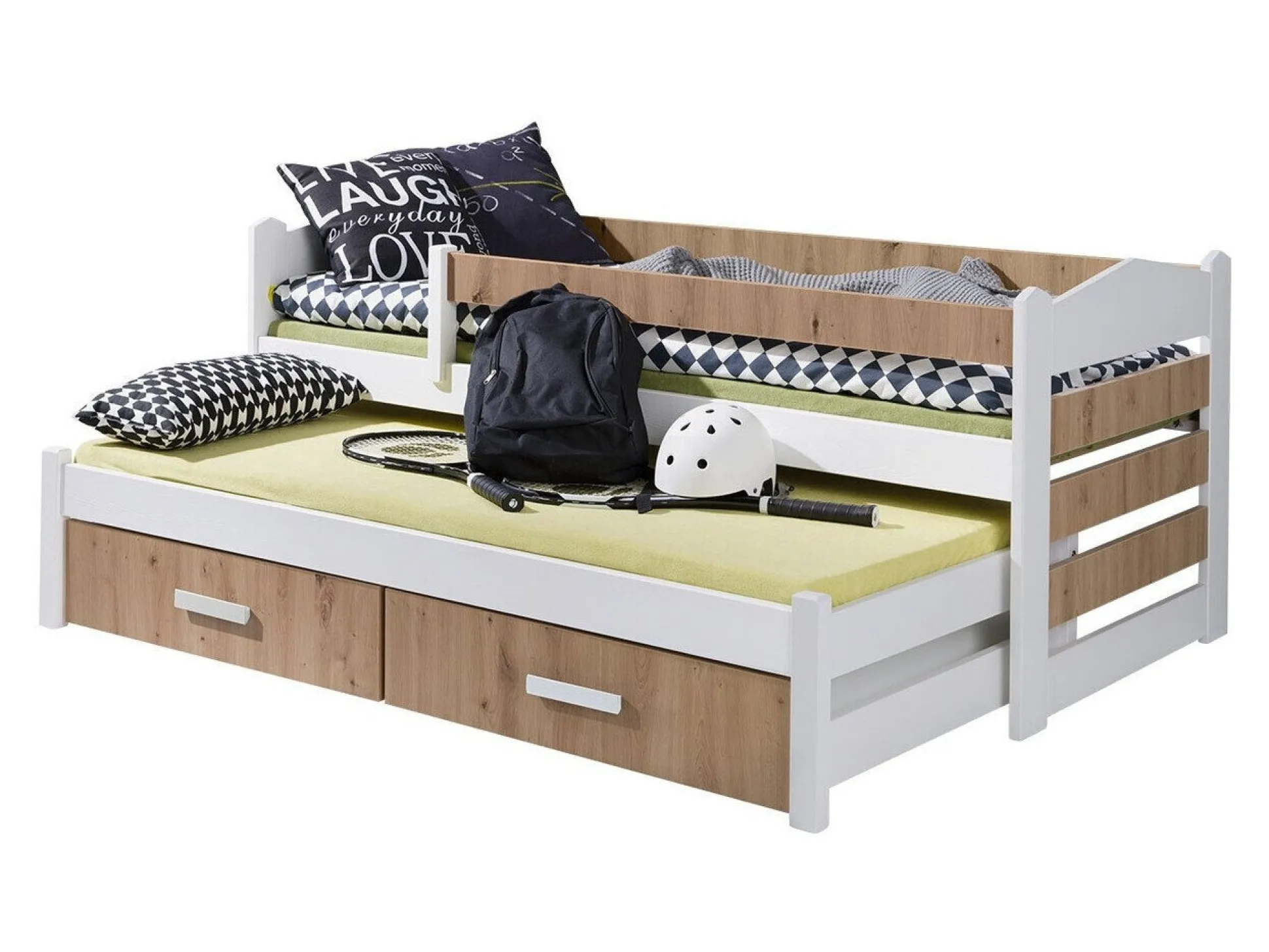 Seng Henderson 140 (Hvid + Artisan eg)