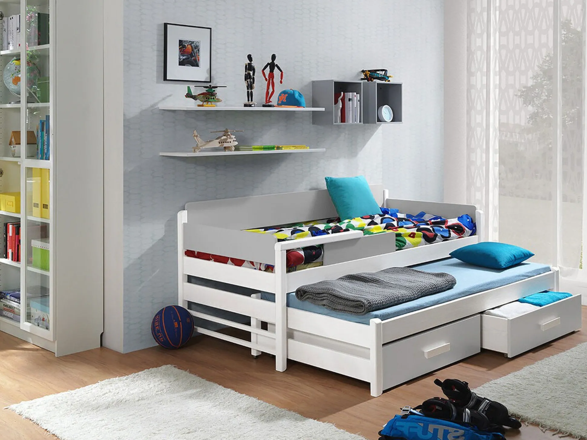 Seng Henderson 121 (Hvid + Grå)