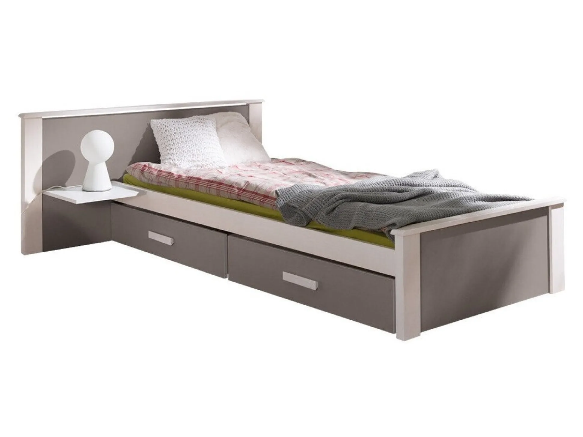 Seng Henderson 117 (Hvid + Trøffel)