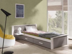 Seng Henderson 117 (Hvid + Trøffel)