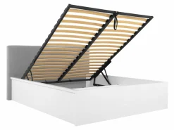 Seng Livevaro 123 (Glansfuld hvid + Grå)