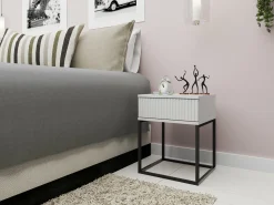 Sengebord Bristol 189 (Hvid)