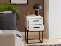 Sengebord Bristol 196 (Hvid)