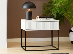 Sengebord Bristol 190 (Hvid)