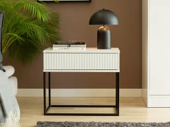 Sengebord Bristol 190 (Hvid)