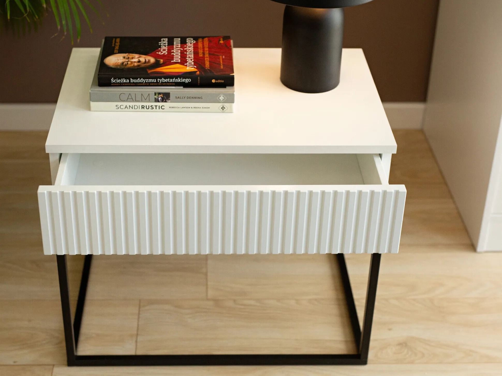 Sengebord Bristol 190 (Hvid)