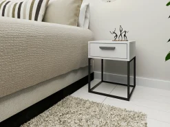 Sengebord Bristol 191 (Hvid)