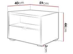 Sengebord Comfivo Ordo