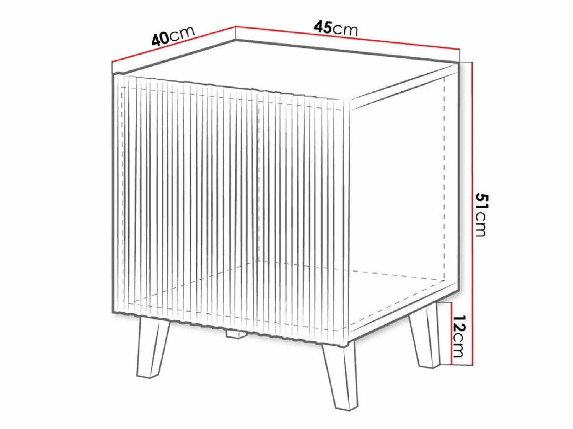 Sengebord Dicto (Sort + Gylden) (2stk.)