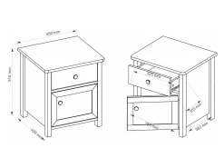 Sengebord Elblive 122