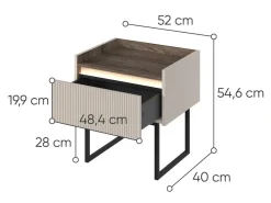 Sengebord Elbtei 107