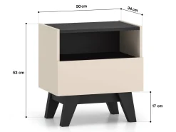 Sengebord Evateno 105