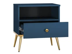 Sengebord Flonovu 105 (Mørkeblå + Gylden)