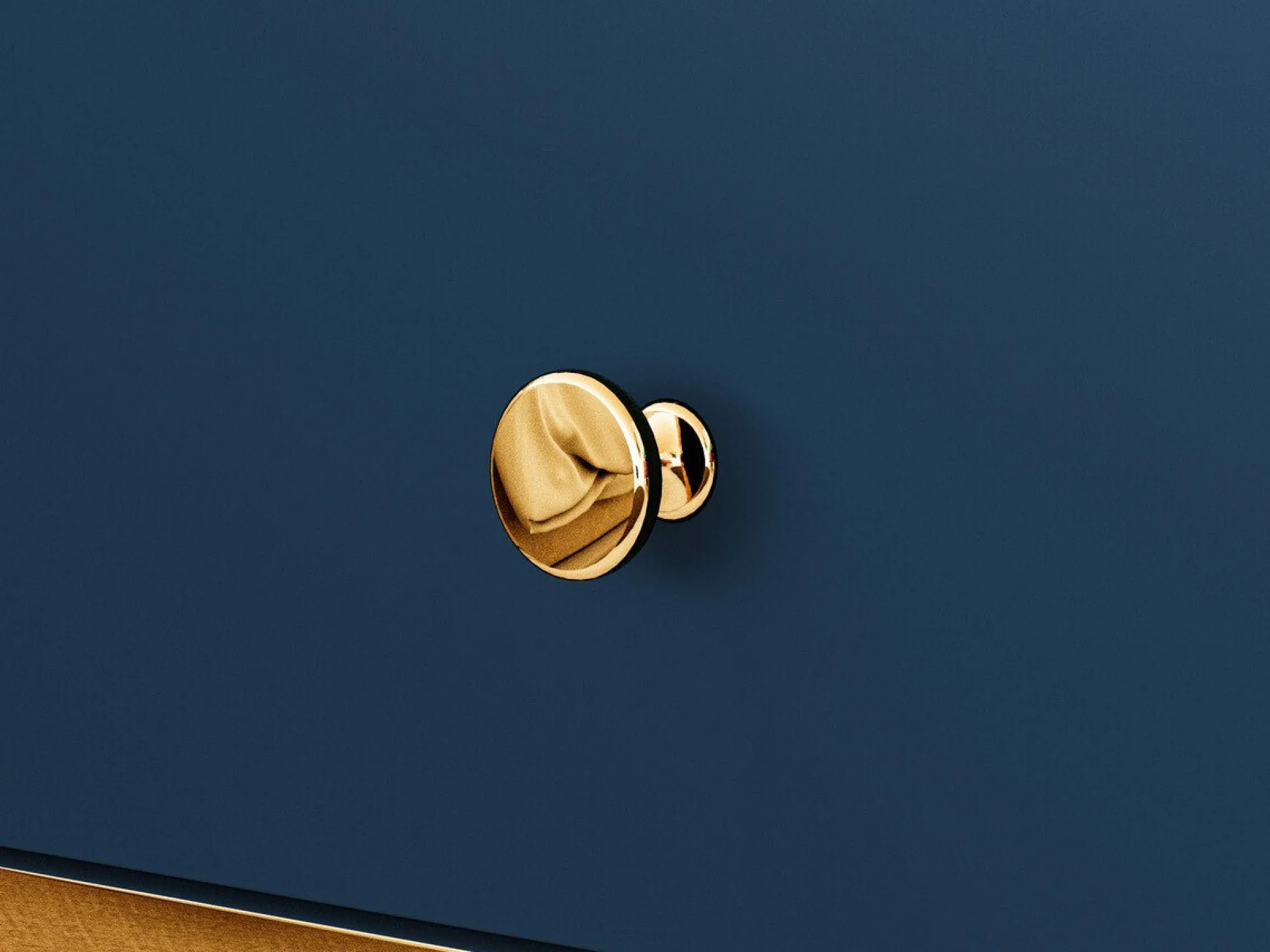 Sengebord Flonovu 105 (Mørkeblå + Gylden)