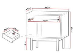 Sengebord Levali 112 (Beige)