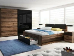 Sengebord Levruvu 107 (Kloster eg + Sort)