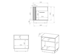 Sengebord Livluo 109