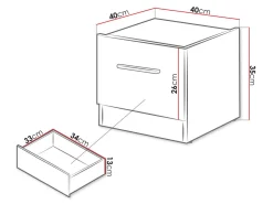 Sengebord Livsori 111