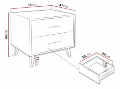 Sengebord Lombala 101