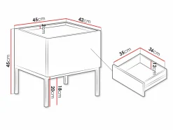 Sengebord Lunole 106 (Kashmir)