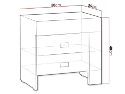 Sengebord Melfeli 118 (Sonoma eg)