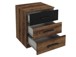 Sengebord Melvele 100 (Kloster eg + Sort)