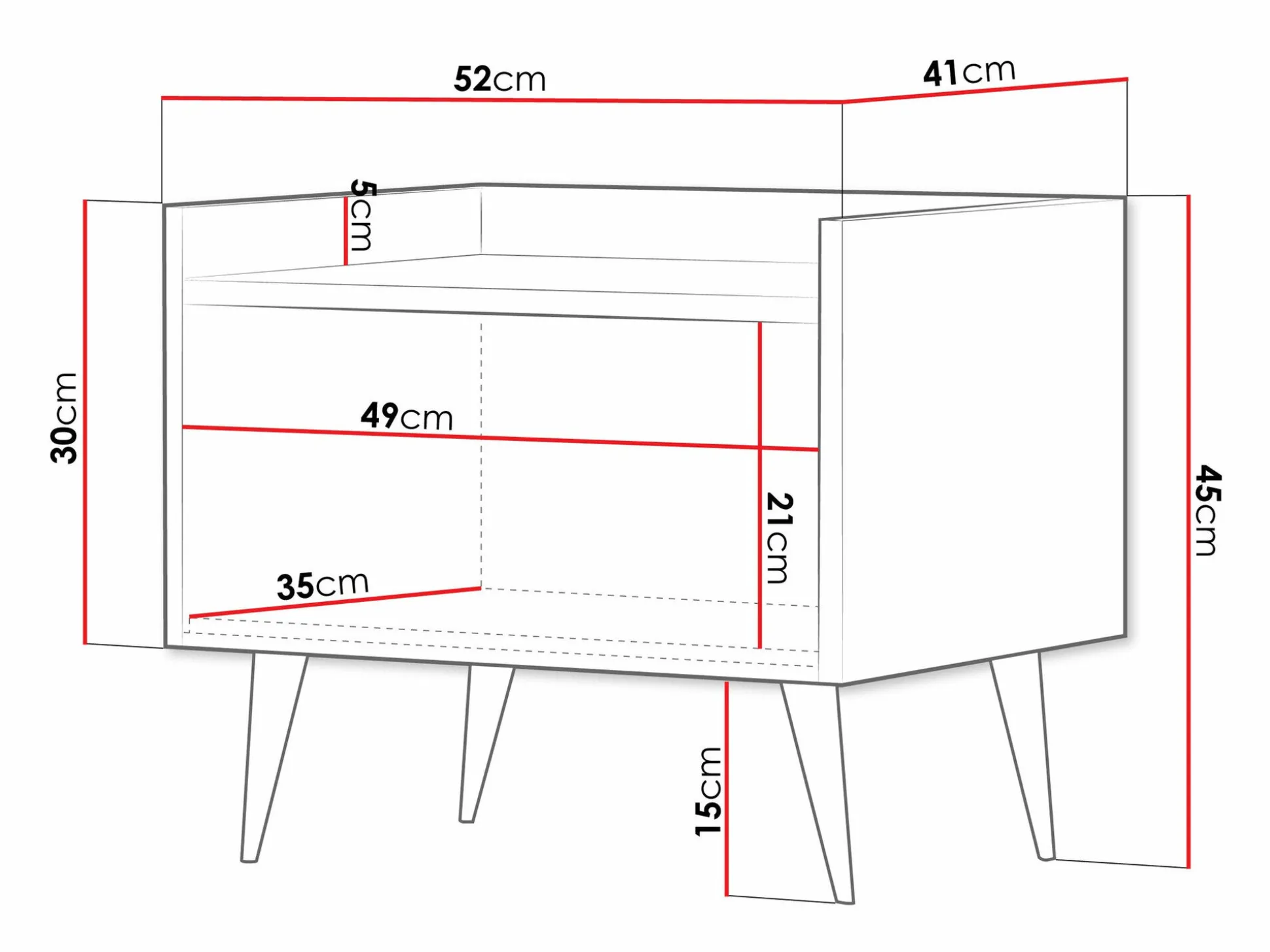 Sengebord Mirfivu 107