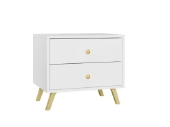 Sengebord Monfera 101 (Hvid)