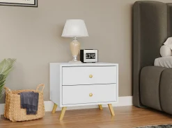 Sengebord Monfera 101 (Hvid)