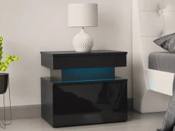 Sengebord Monfero (Sort + Blank sort)