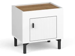 Sengebord Mormavu 109 (Mat hvid)