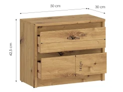 Sengebord Ontario 197 (Artisan eg)