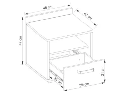 Sengebord Orlveno 118