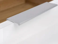 Sengebord Tivetra 114 (Wotan eg + Glansfuld hvid)