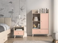 Sengebord Tortoli 108 (Lyserød)