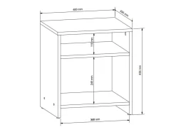 Sengebord Votola 106 (Hvid)