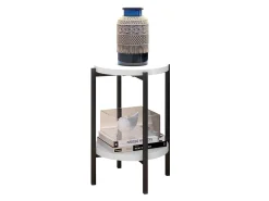 Sidebord Providence 179 (Glansfuld hvid + Sort)