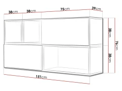 Skabssæt Corbele 120 (Hvid)