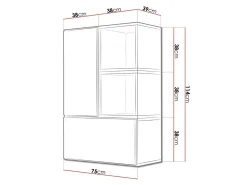 Skabssæt Corbele 122 (Hvid)