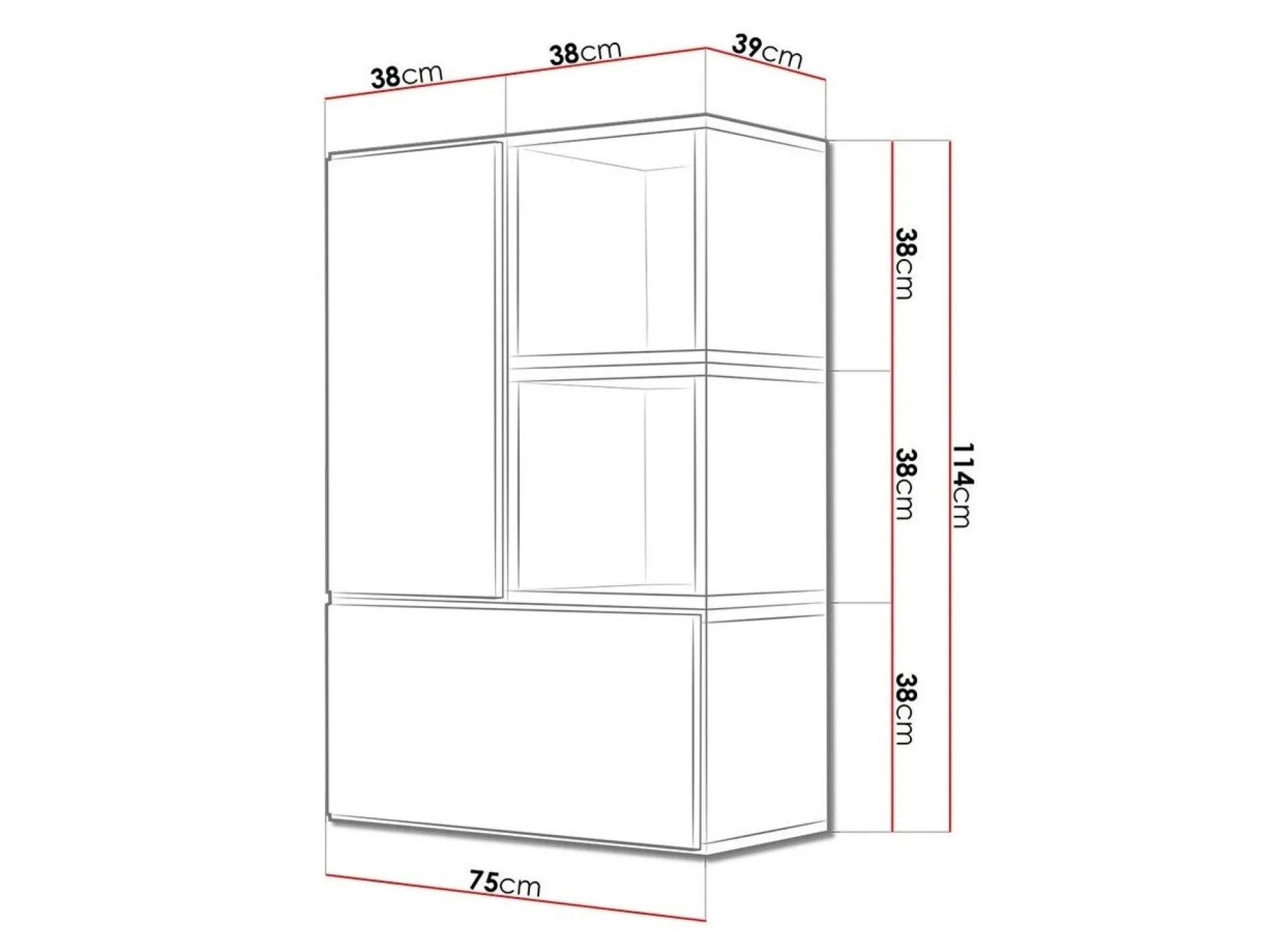 Skabssæt Corbele 122 (Hvid)