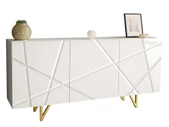 Skænk Audis (Hvid + Glansfuld hvid)