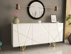 Skænk Audis (Hvid + Glansfuld hvid)